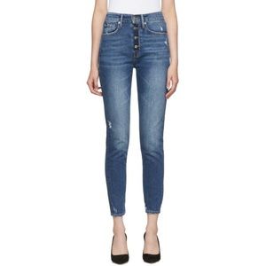 Frame Le Original Skinny Distressed Jeans